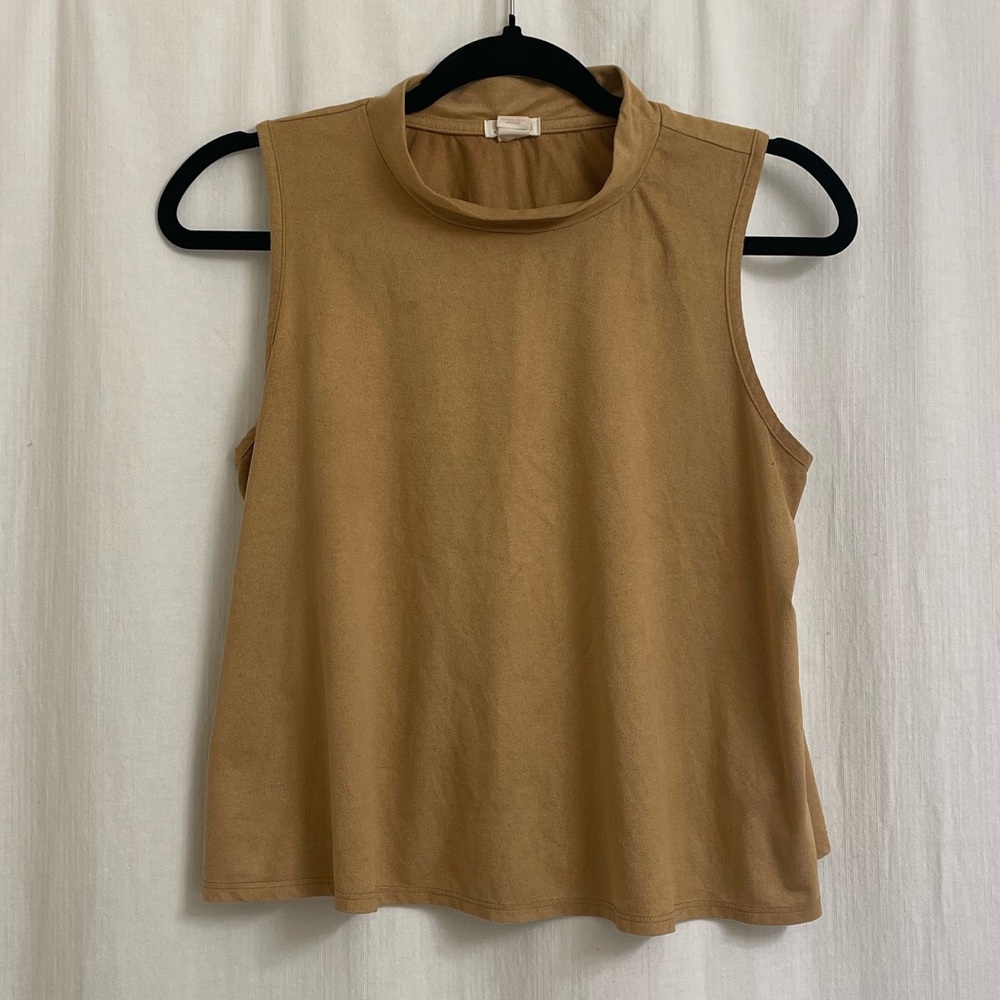 Faux Suede Top